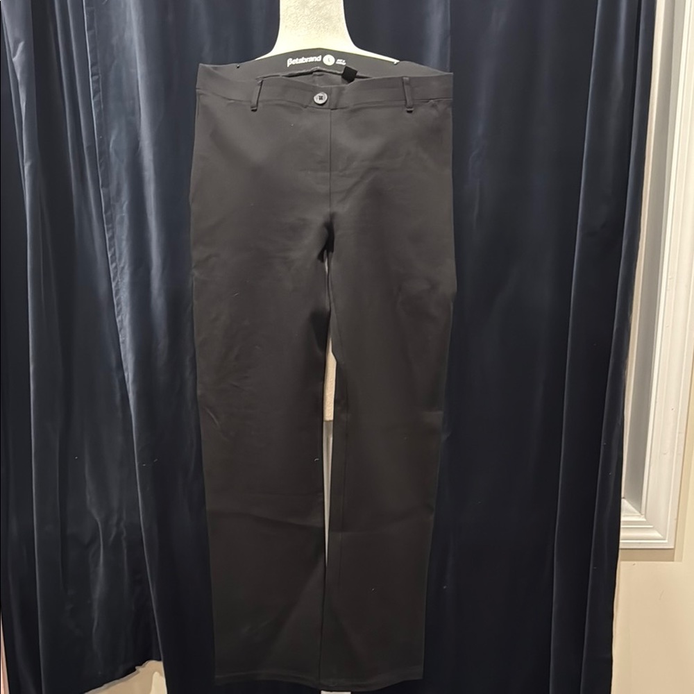 Betabrand Black Straight Leg Pants